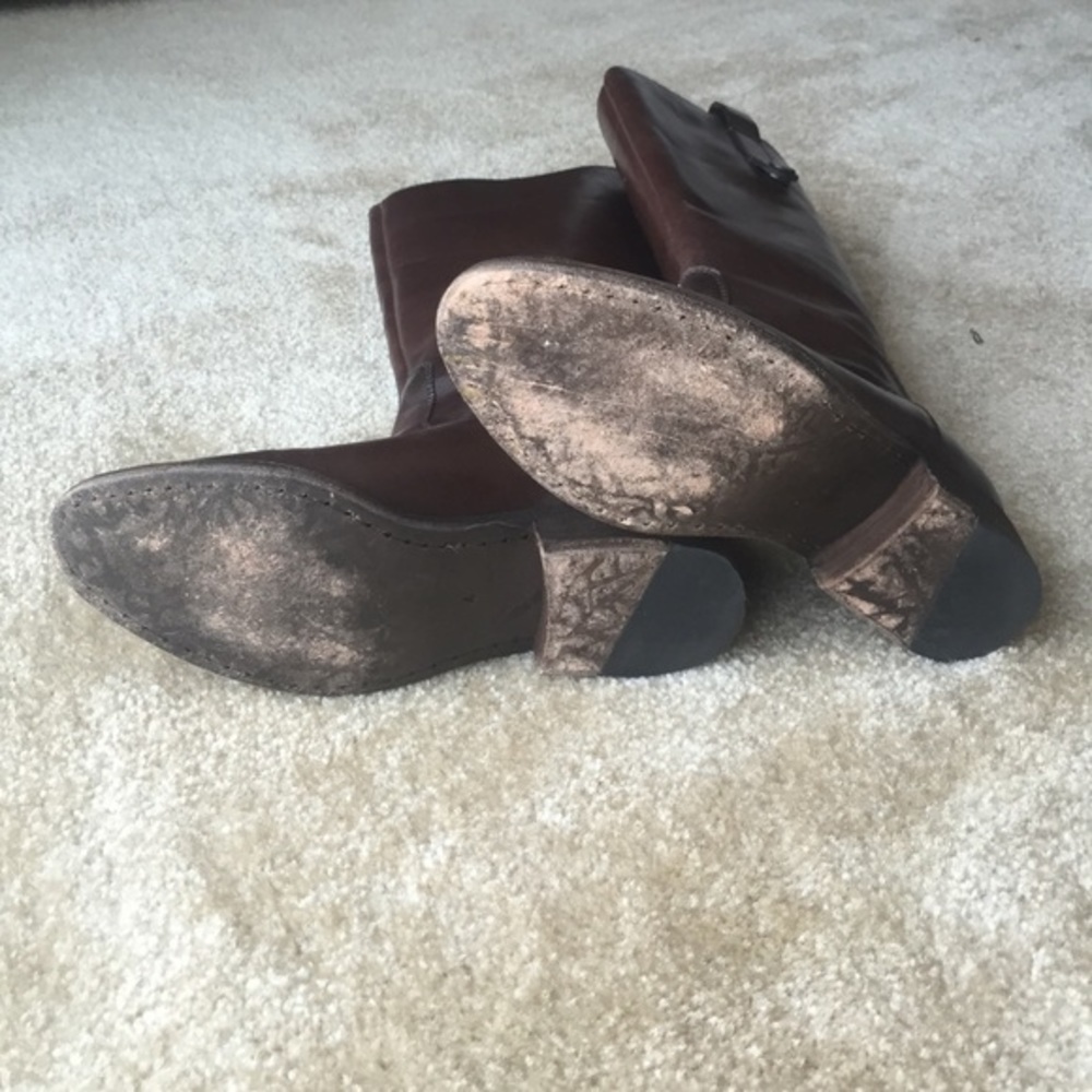 Steven by Steve Madden Cognac Leather Boots - Picture 4 of 5